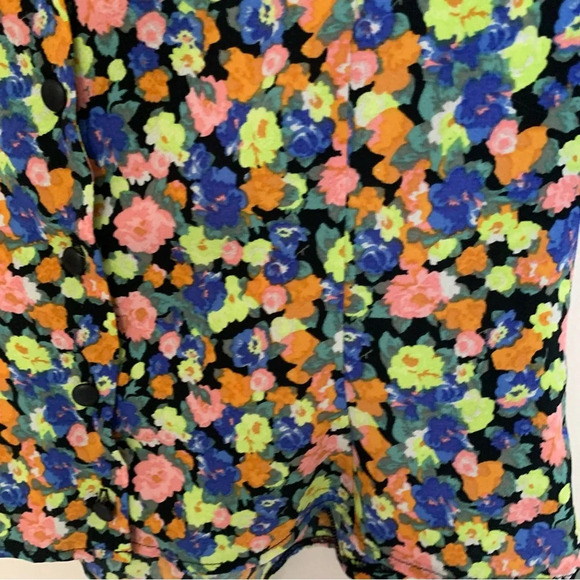 ASOS Floral  Button Up Blouse 4 - Picture 9 of 10